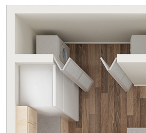 PINNACLE AT GALLERIA | Apartments | Floorplan | 1x1 Sierra